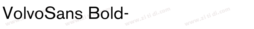 VolvoSans Bold字体转换